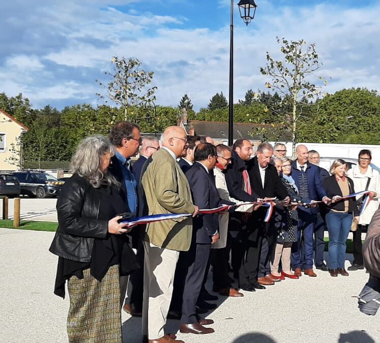 Inauguration place du Pâtis, heures de clauses pour Emploi Gâtinais !