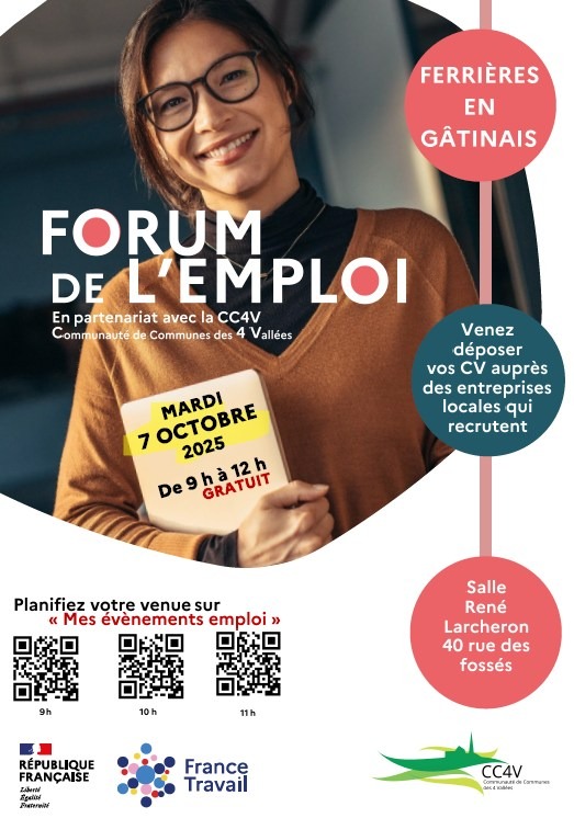 Forum de l'Emploi : Ferrières-en-Gâtinais